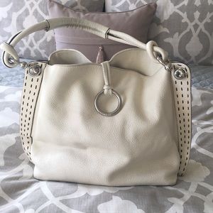 Ivory leather BCBG purse